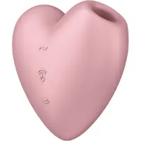 Satisfyer Cutie Heart - Akku Klitoris-Vibrator mit Luftdruckwellen (Pink)