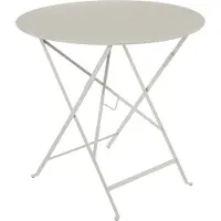 Fermob Gartentisch Bistro Tisch Ø77 cm Lehmgrau