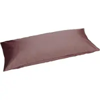 Yumeko Kissenbezug Baumwollsatin 40x80 Braun - Eco, Bio & Fairtrade