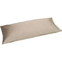 Yumeko Kissenbezug Baumwollsatin 40x80 Braun - Eco, Bio & Fairtrade