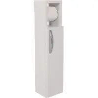 Skye Decor , Star - White, Badezimmerschränke, Badezimmerschränke, Weiß, 15 x 65 x 12 cm