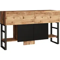 Skye Decor , ML25- ML25 LCS, Atlantikkiefer, Kommoden, 83,6x138,8x43,3 cm, 100% Melaminbeschichtete Partikelplatte