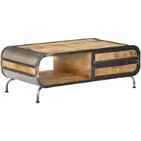 vidaXL Couchtisch 100 x 50 x 35 cm Mango-Massivholz