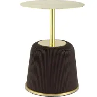 Alygn | Beistelltisch Jokai braun Metall 40x40x55 cm | NADUVI