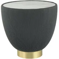 MAY Interiors | Beistelltisch Jokai grau Metall 47x47x45 cm | NADUVI
