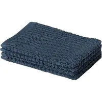 Yumeko Waschlappen Baumwolle 15x22 Blau - Eco, Bio & Fairtrade