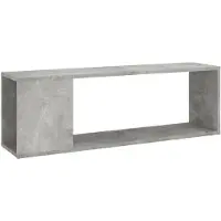 vidaXL TV-Schrank Betongrau 100x24x32 cm Holzwerkstoff