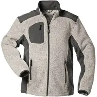 Fortis Innsbruck Strickfleece-Jacken - Schwarz/anthrazit 107 L