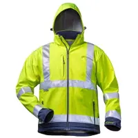 Elysee Bill Softshelljacke mit Kapuze - Warngelb/marine 107 M