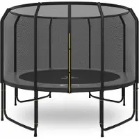 Magic Jump Fiber Grau Trampolin 366 cm mit sicherheitsnetz