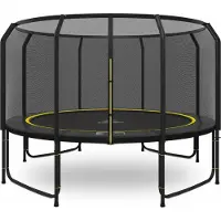 Magic Jump Fiber Black Trampolin 427 cm mit sicherheitsnetz