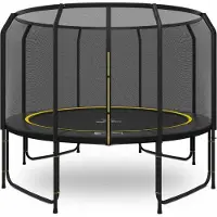 Magic Jump Fiber Black Trampolin 366 cm mit sicherheitsnetz