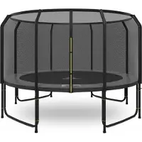Magic Jump Fiber Grau Trampolin 427 cm mit sicherheitsnetz