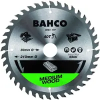 Bahco Kreissägeblatt Mit 60 Zähnen Für Tragbare Tischsägen In Holz 210 Mmx30 Mm