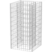 vidaXL Gabione Hochbeet Stahl 50x50x100 Cm