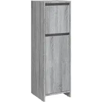vidaXL Badschrank Grau Sonoma 30x30x95 cm Holzwerkstoff