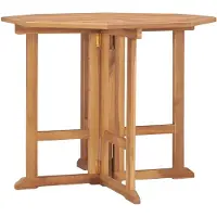 vidaXL Klappbarer Garten-Esstisch 90x90x75 cm Massivholz Teak