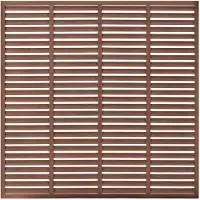 vidaXL Lamellenzaun WPC 180x180 cm Braun