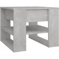 vidaXL Couchtisch Betongrau 55,5x55x45 cm Holzwerkstoff