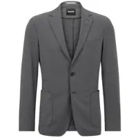 BOSS Fein gemustertes Slim-Fit Sakko aus funktionalem Stretch-Gewebe