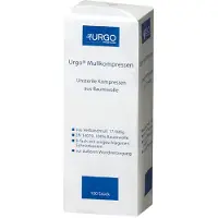 Urgo Mullkompressen 7,5x7,5 cm unsteril 100 St Kompressen