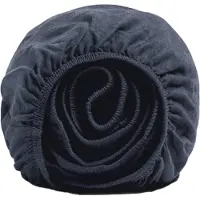 Yumeko Spannbettlaken Jersey Baumwolle 180x200 Blau - Eco, Bio & Fairtrade