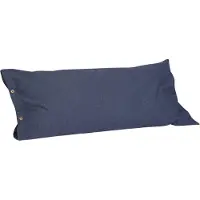 Yumeko Kissenbezug Jersey Baumwolle 40x80 Blau - Eco, Bio & Fairtrade