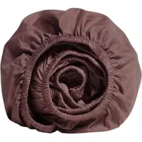 Yumeko Spannbettlaken Baumwollsatin 160x200 Braun - Eco, Bio & Fairtrade