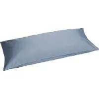 Yumeko Kissenbezug Baumwollsatin 40x80 Blau - Eco, Bio & Fairtrade