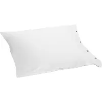 Yumeko Kissenbezug Jersey Baumwolle 50x60 Weiß - Eco, Bio & Fairtrade