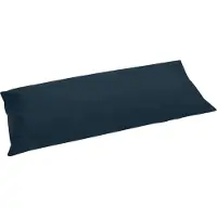 Yumeko Kissenbezug Perkal Baumwolle 40x80 Blau - Eco, Bio & Fairtrade
