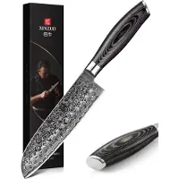 Xinzuo - Damast Santoku-Messer - B20 Ya Serie