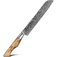 HEZHEN - Damast Brotmesser - B30 Master Serie