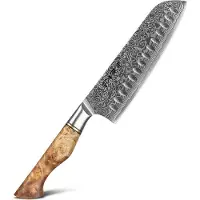 HEZHEN - Damast Santokumesser - B30 Master Serie