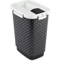 Rotho MyPet Lebensmittelaufbewahrung Cody 10 Liter 24,3 x 32,2 cm schwarz/weiß