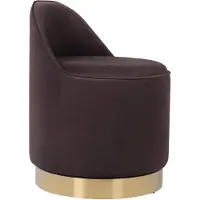 MAY Interiors | Drehhocker Viktor braun MDF 52x68x52 cm | NADUVI