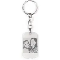 Yoursurprise Schlüsselanhänger mit Fotogravur - Dog Tag