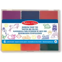 Melissa & Doug Rainbow Stamp Pad, Blau, Grün, Orange, Rot, Violett, Gelb, 3 Jahr(e), CE, 170 mm, 130 mm, 20 mm