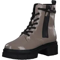 s.Oliver Damen Schnürboot Stiefelette Plateau 5-25208-29, Größe:38 EU, Farbe:Braun