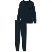 Schiesser Pyjama 179295 Fine Interlock Herren Dark Blue-XL