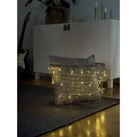 Konstsmide - Micro LED Lichterkette, verschweißt, 10 bernsteinfarbene Dioden, 24V Innentrafo, transparentes Kabel; 6350-823