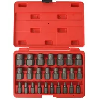 vidaXL 25-tlg. Vielzahn-Schraubenausdreher-Set Stahl