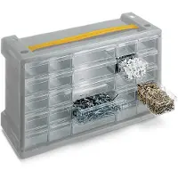 OEM Poker, Kasten für Kleinteile, Grau, Transparent, 405 mm, 150 mm, 240 mm, 765 mm