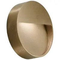 LIGHT-POINT Serious 2 Wandleuchte IP54 2700K Brass - , dimmbar, Gold / Messing, für Flurbereich, Aluminium
