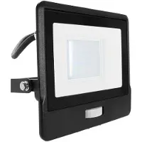 V-TAC LED-Fluter, Bewegungsmelder VT-138S-1 (20288) EEK: F, 30W, 2340 lm, 6500K, schwarz