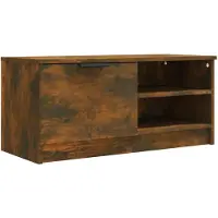 vidaXL TV-Schrank Räuchereiche 80x35x36,5 cm Holzwerkstoff