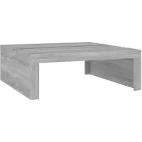 vidaXL Couchtisch Grau Sonoma 100x100x35 cm Holzwerkstoff