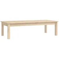 vidaXL Couchtisch 110x50x30 cm Massivholz Kiefer