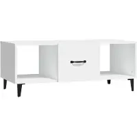 vidaXL Couchtisch Weiß 102x50x40 cm Holzwerkstoff