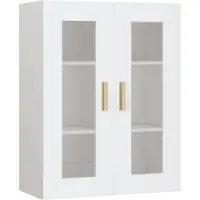 vidaXL Hängeschrank Weiß 69,5x34x90 cm